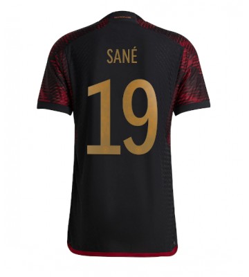 Tyskland Leroy Sane #19 Bortatröja VM 2022 Korta ärmar